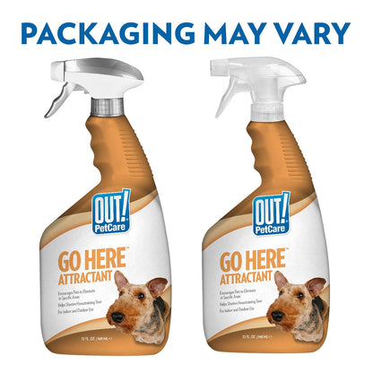 OUT! Pet Care Go Here Attractant Spray Bottle for Pets, 32-Ounce