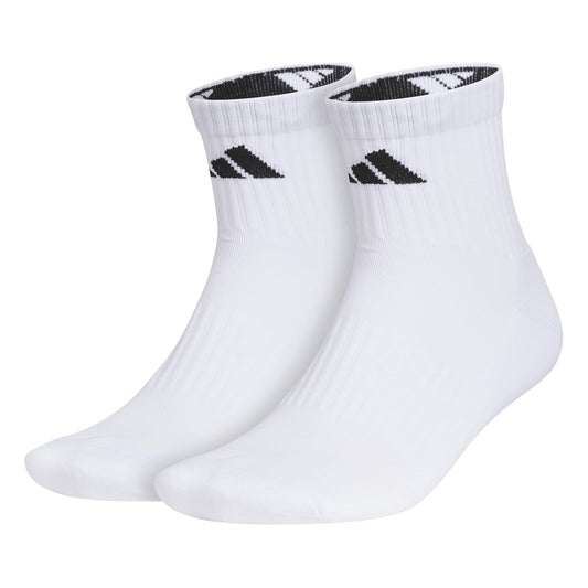 adidas Pure Training - Calcetines deportivos de alto rendimiento (2 pares) Equipo de calcetines de cuarto alto Unisex adulto