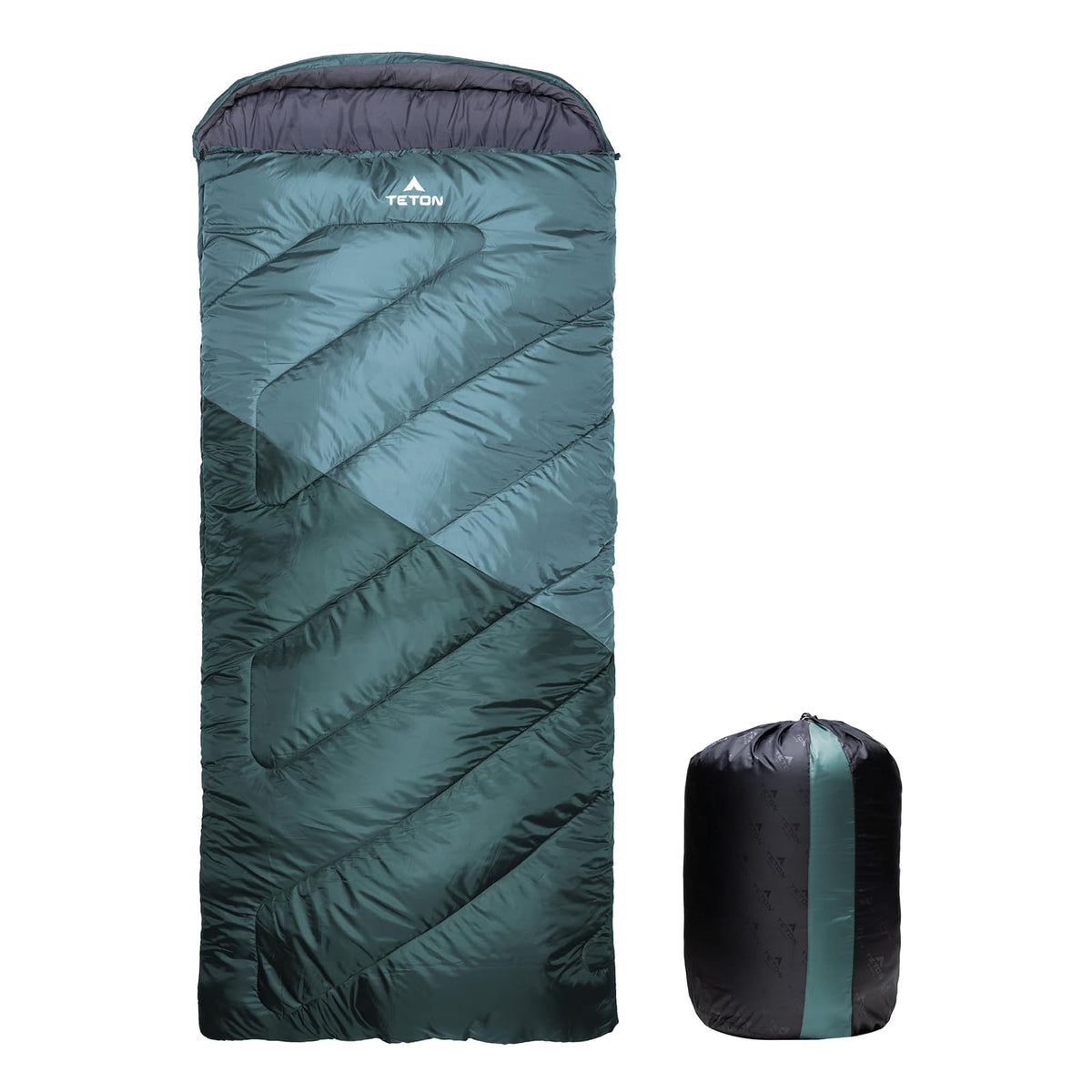 Teton Sports Celsius Bolsa de Dormir XXL - Lagoon (forro de franela de poliéster gris) - Regular