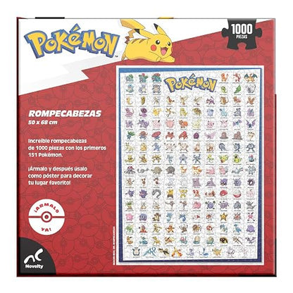 Novelty Corp - Rompecabezas Edicion Original Pokemon -C- 1000 Piezas