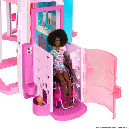 Barbie Casa de Muñecas Nueva Casa de los Sueños con Tobogán y Más de 75 Accesorios, para Niñas de 3 Años