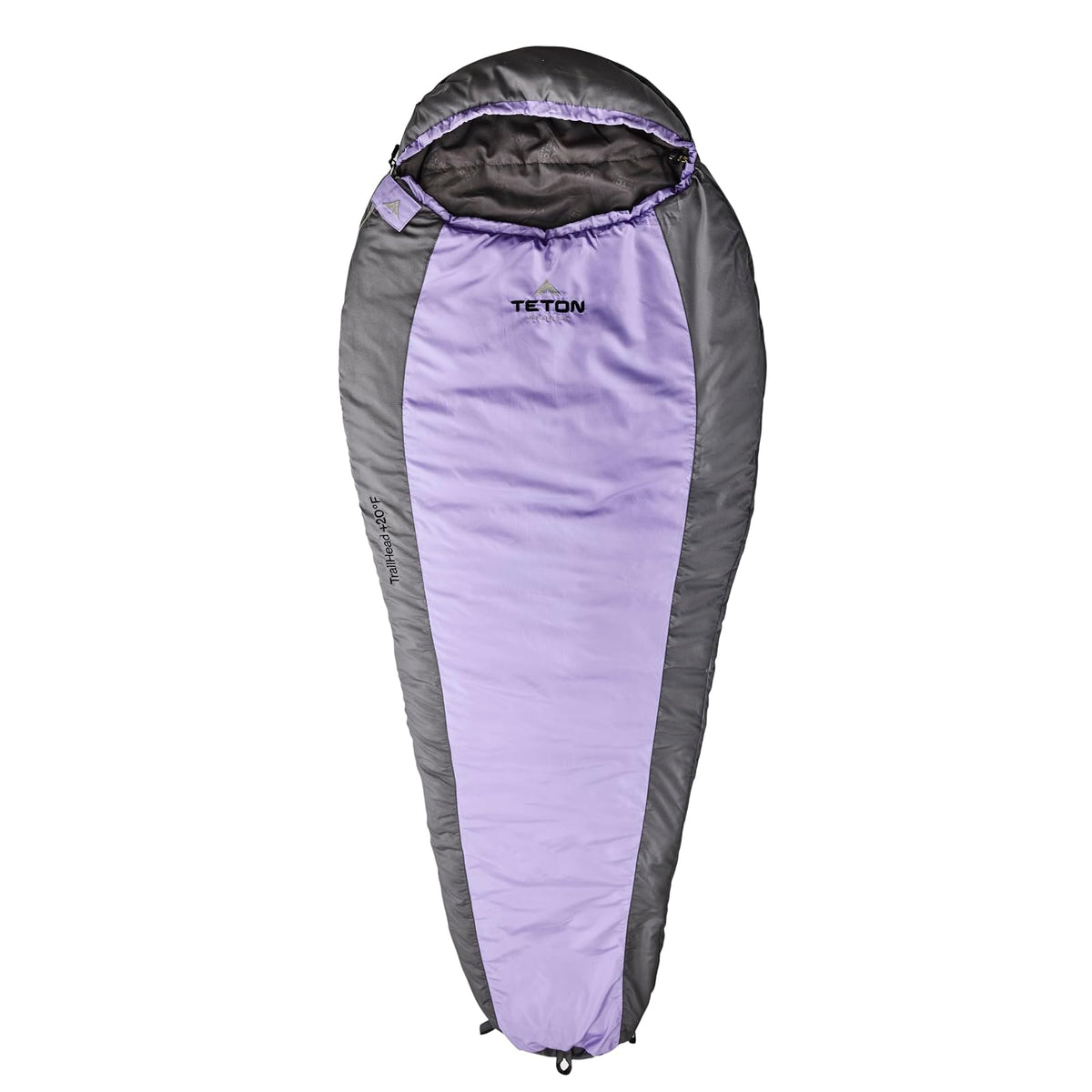 TETON Sports - Saco de Dormir de Grado 20F y 5F, Ligero, cálido Saco de Dormir para mamá, Camping, mochilero, Senderismo - Púrpura - 20F Regular