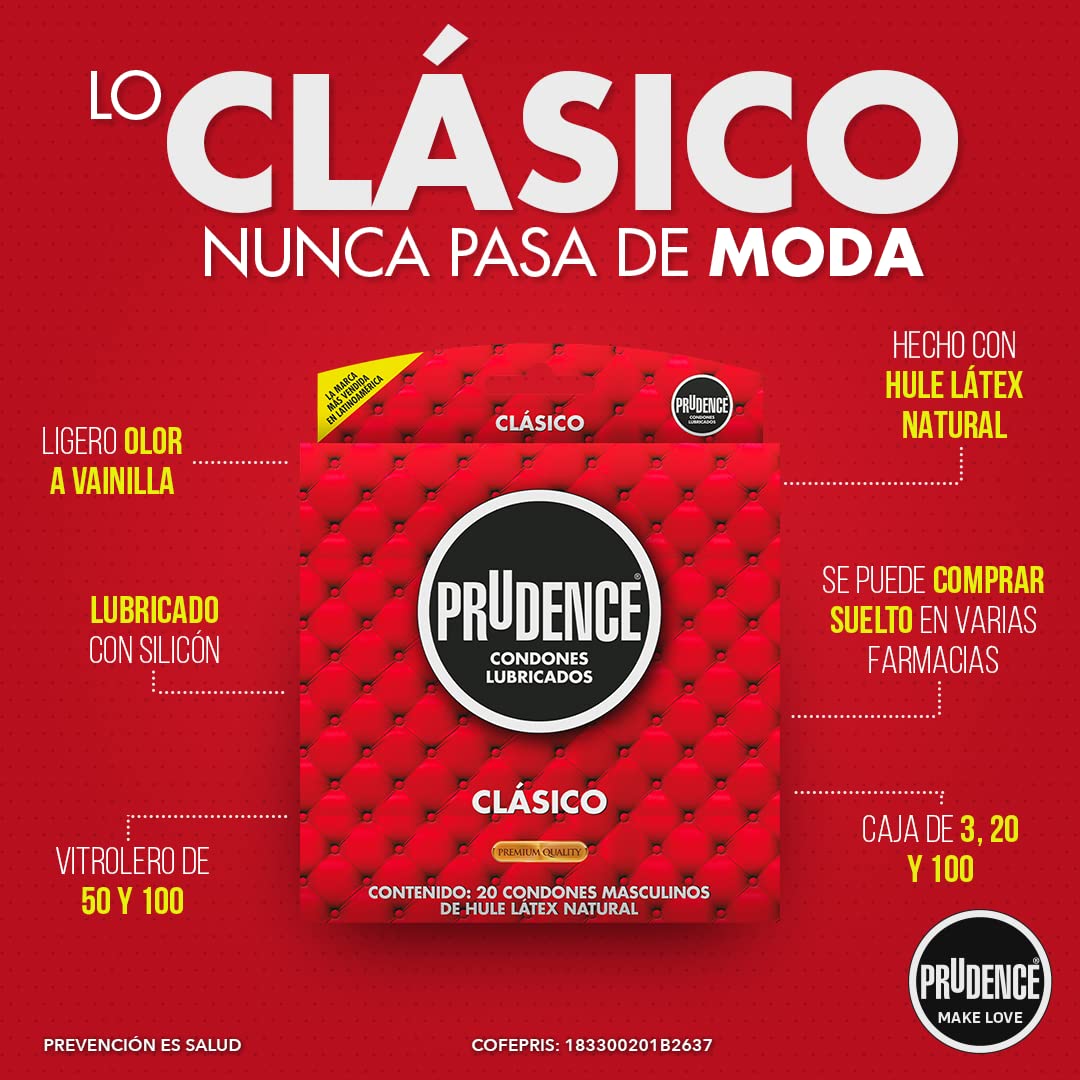 Prudence Condon Masculino Clasico 20 Und
