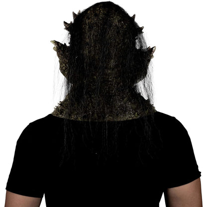 Ghoulish Productions Máscara De Látex Priestess of Hell, Accesorio Látex Cosplay Bruja Verde, Disfraz Aterrador para Halloween y Fiestas Temáticas, Cosplay Witch Guardiana, Diseño Artesanal Head Mask