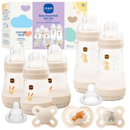 Mam Matte Essentials Gift Set, 10-Piece, Newborn, Unisex,1 Count (Pack of 1)