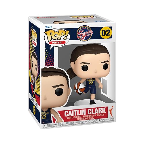 Funko Pop! WNBA: Fever - Caitlin Clark | Mercancía Oficial de Deportes - Figura de Vinilo Coleccionable para Decoración - Regalo de Cumpleaños para Fans