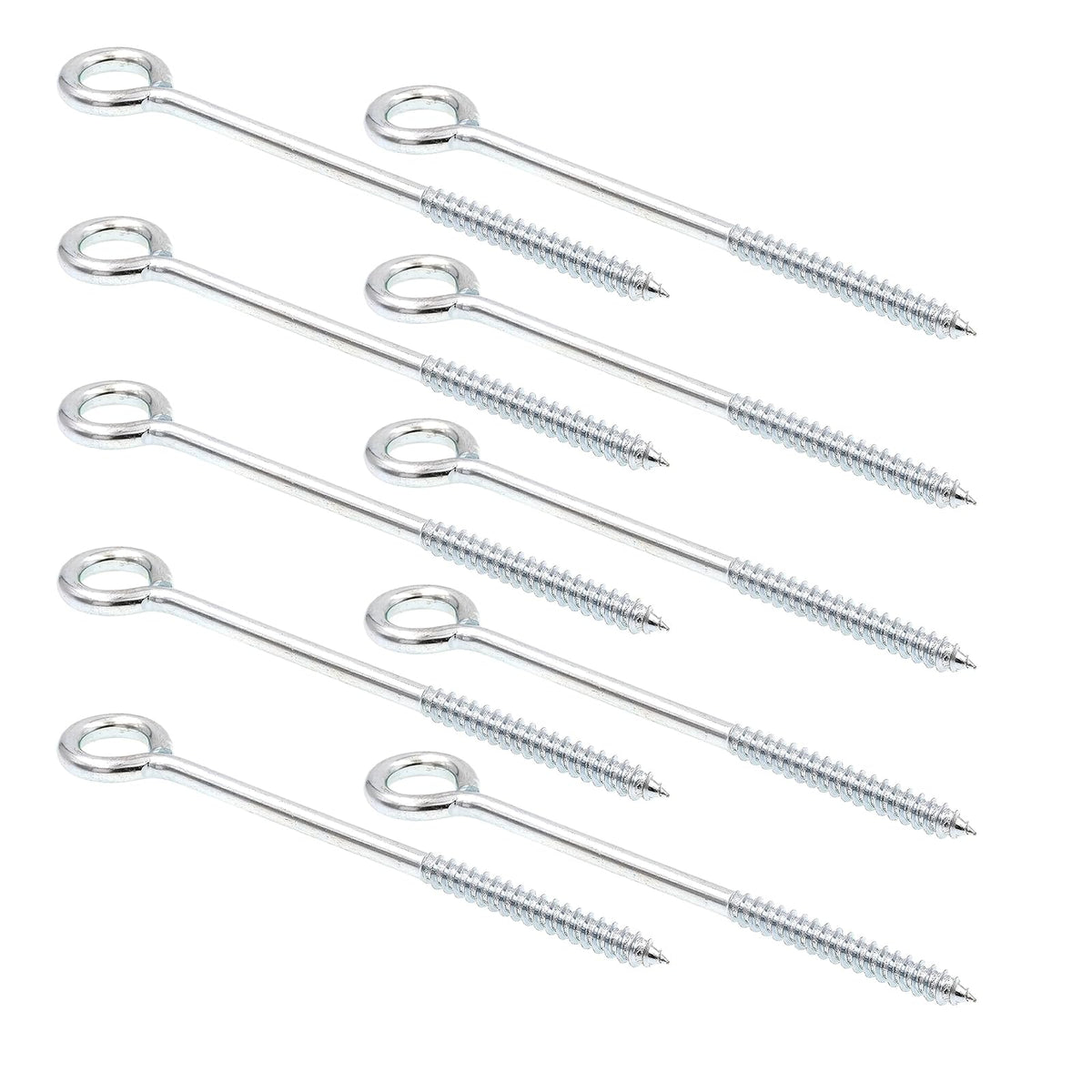 Prime-Line 9067960 - Tornillo de rosca, 3/8 x 8 pulgadas, acero chapado en zinc, 10 unidades