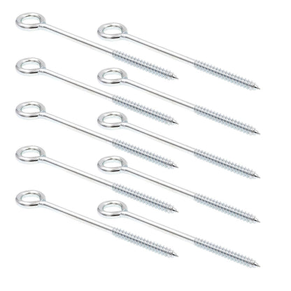 Prime-Line 9067960 - Tornillo de rosca, 3/8 x 8 pulgadas, acero chapado en zinc, 10 unidades