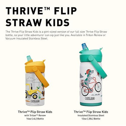CAMELBAK BOTELLA THRIVE FLIP STRAW KIDS 400ml UNICORN PARTY