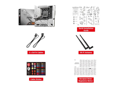 MSI B650M Project Zero - Placa Base para Juegos (procesadores AMD Ryzen Serie 9000/8000/7000, AM5, DDR5, PCIe 4.0, Ranuras M.2, SATA 6Gb/s, USB 3.2 Gen 2, HDMI/DP, Wi-Fi 6E, Bluetooth 5.3