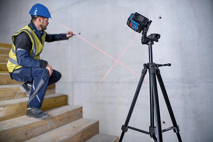 BOSCH PRO GLL50-20 Láser de línea cruzada autonivelante | Tecnología VisiMax, sistema de péndulo inteligente, 0.12 pulgadas. precisión, contratistas, montaje estable, topografía