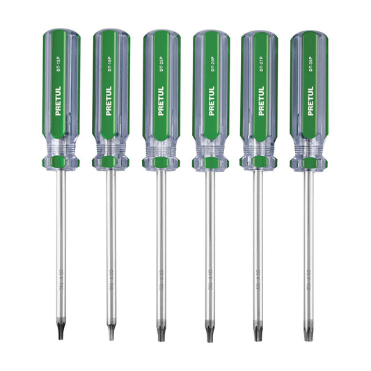 Pretul DT-6P, Juego de 6 desarmadores Torx mango de PVC