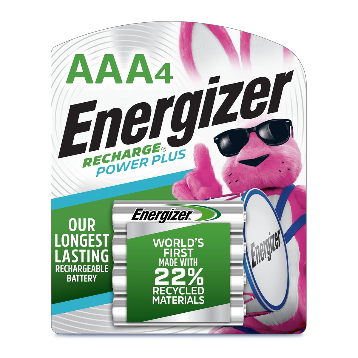 Energizer Baterías AA Recargables Recharge, Paquete de 16 - AAA - 4 Unidad (Paquete de 1)