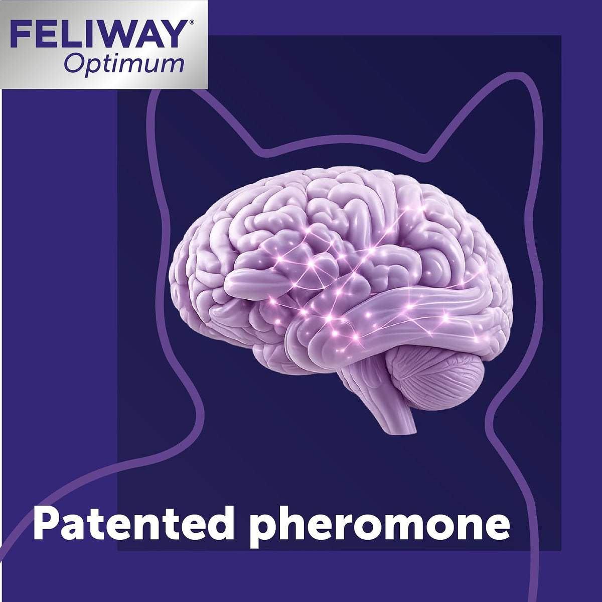FELIWAY Optimum Cat Difusor de feromonas calmantes Mejorado, Kit de Inicio de 30 días (48 ml)