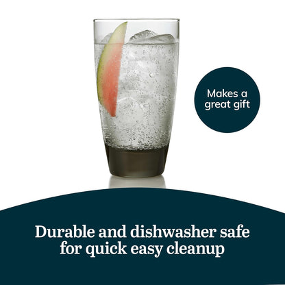 Libbey 2154SM 18-Ounce Classic Cooler Glass in Smoke, Set of 12