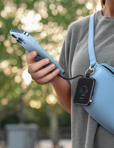 RORRY Power Bank, 5000mAh Pila Portatil Bateria Recargable con Cables | 3 en 1,Cargador Portatil,Powerbank,Bateria Externa,para Apple Watch Ultra/11/10/9/8/7/6,para iPhone 17/16/15/14,para AirPods