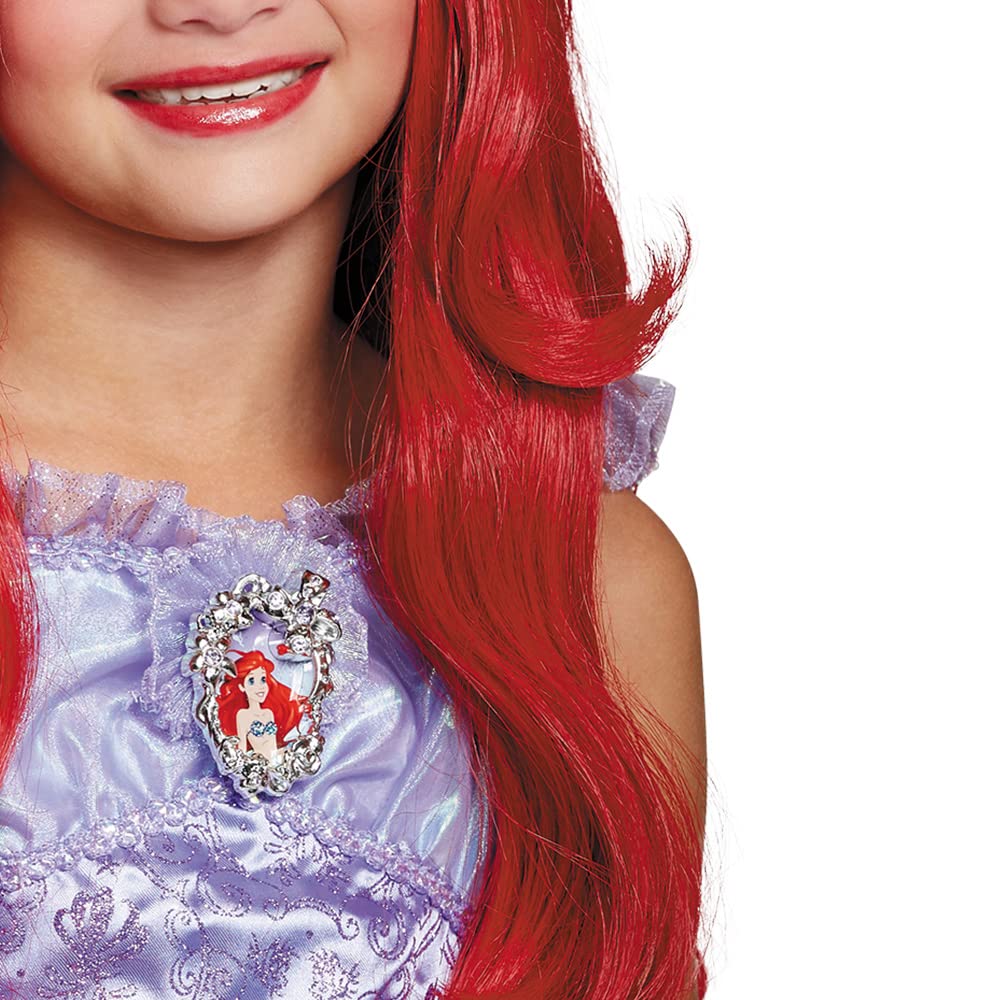 Accesorio Oficial Disney, Peluca de Ariel de la Sirenita, Unitalla Infantil