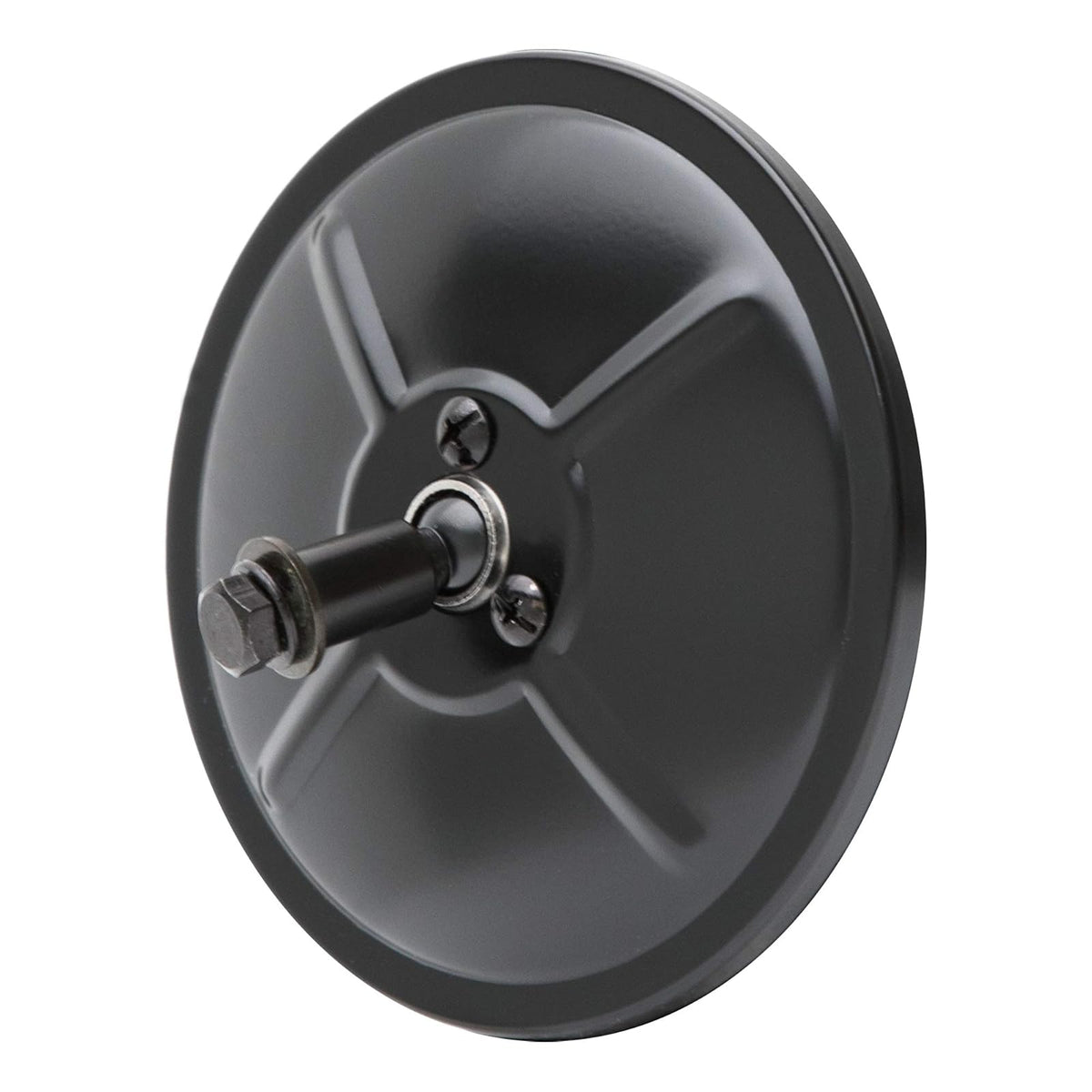 Retrac Cabezal de Espejo Convexo de Montaje Central 610131, 13 cm, Acero Negro, Universal
