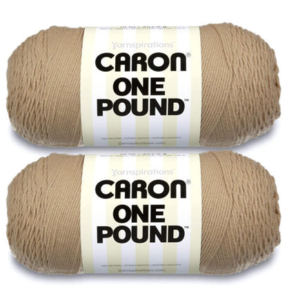 Caron One Pound Estambre Acrílico, Paquete de 2 - Paquete de 2 - Encaje