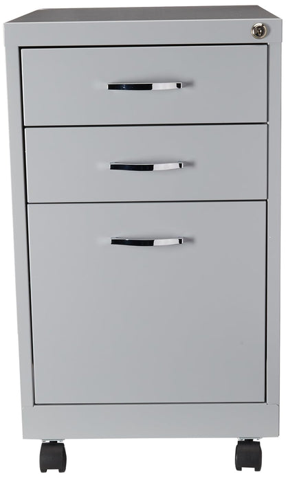 Office Dimensions 21027 Pedestal Móvil de 3 Gavetas Tamaño Carta, color Platino