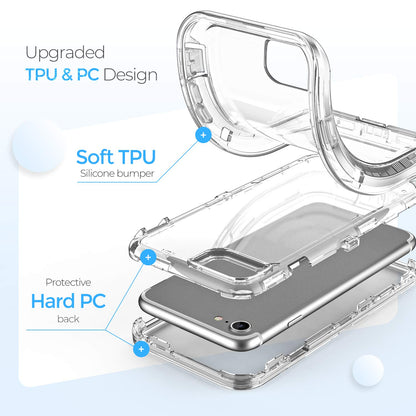 ORIbox - Funda Compatible con iPhone 7 Plus, Compatible con iPhone 8 Plus, Resistente a los Golpes, anticaída, Transparente, Color Transparente