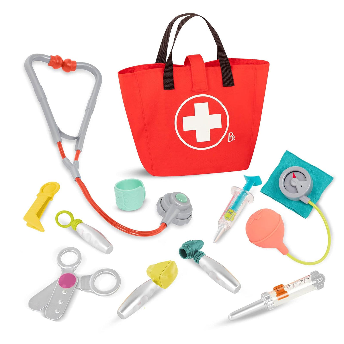 B. toys - Minikit de cuidados médicos - Juego de Doctor - Herramientas para médicos realistas - Juego de Juguete para niños pequeños - Juguete Educativo - 18 Meses+