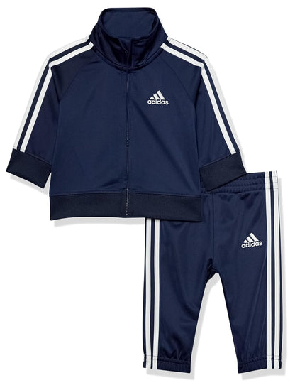 adidas Conjunto Deportivo de Tricot Unisex para Bebé - 3 Meses - Azul marino
