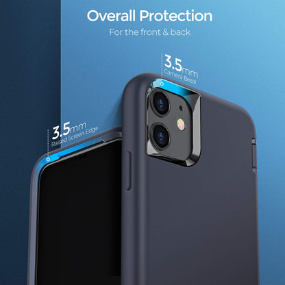 ORIbox - Carcasa de Silicona para iPhone 11 Pro, a Prueba de Golpes y caídas, Acabado Suave al Tacto del Exterior de Silicona
