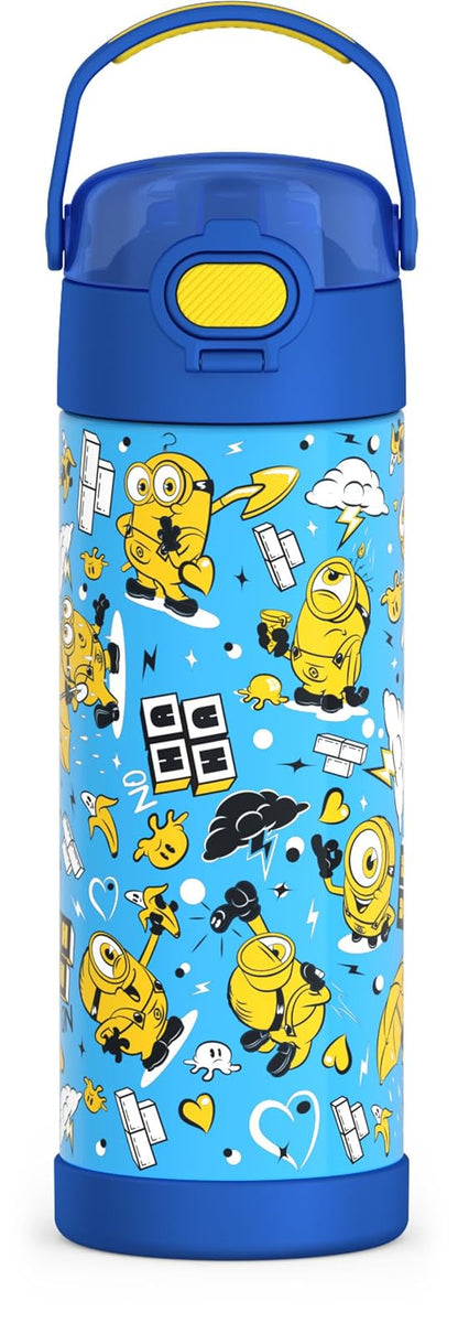 Thermos FUNtainer Botella Aislada para Niños, 16 oz - Minions
