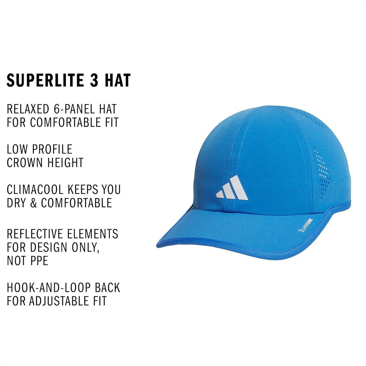 Adidas Superlite - Gorra de Rendimiento de Ajuste Relajado para Mujer