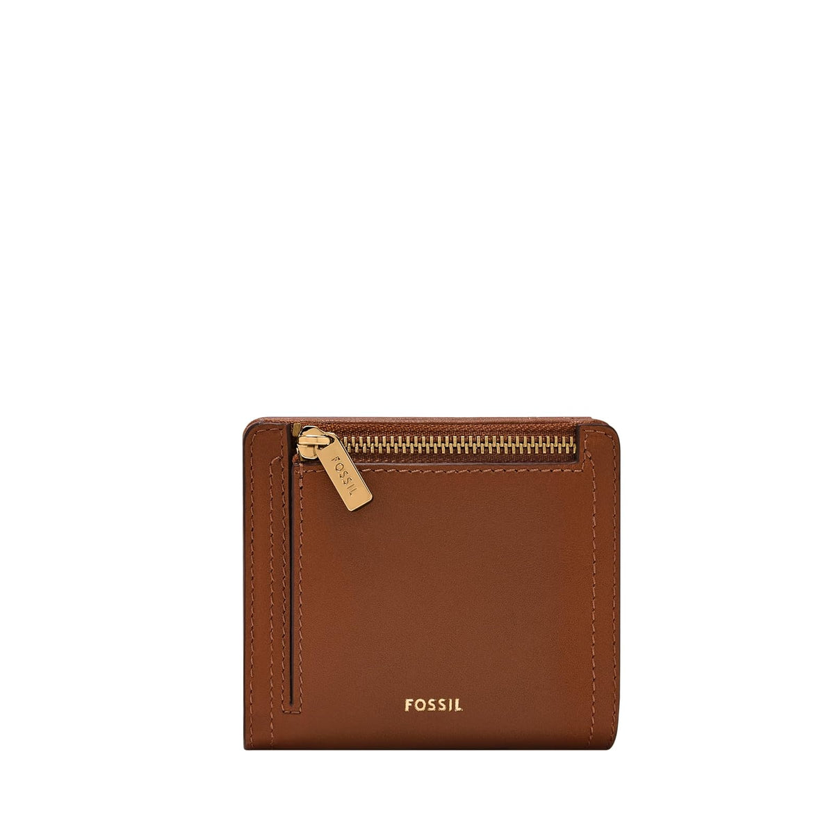 Cartera plegable Fossil Logan de piel en color marrón para mujer
