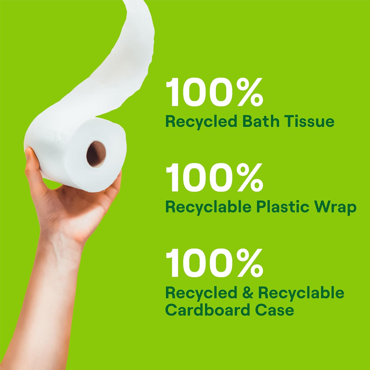 Seventh Generation Toilet Paper, Bath Tissue, 100% Recycled Paper, 48 Rolls (Packaging May Vary)