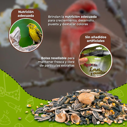 Red Kite Mezcla DE Semillas P/Loros Y CACATUAS 500 G (Paquete de 2)