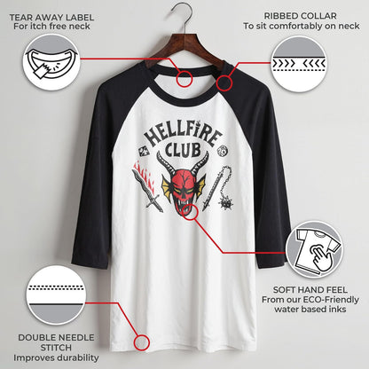 Stranger Things Stranger Things Hellfire Cut Young - Camiseta de Manga Corta para Hombre Camiseta para para Hombre