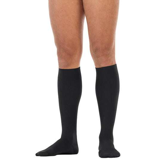 JOBST Formen Calcetines de compresión, Baja 15-20mmHg, Rodilla, Talla L | Punta cerrada, Color Negro, Compresión de Grado Médico