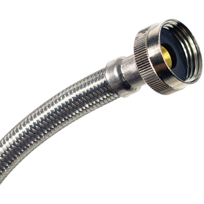 Certified Appliance Accessories WI12SSFM Braided Stainless Steel Water-Inlet Hose, 1 ft
