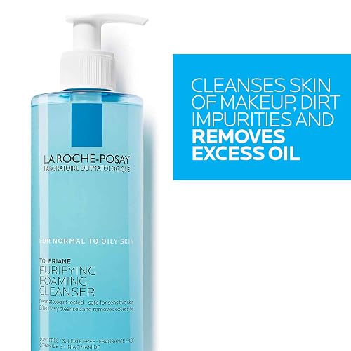 La Roche-Posay - Limpiador espumoso purificante Toleriane, 13.52 onzas líquidas Oz.