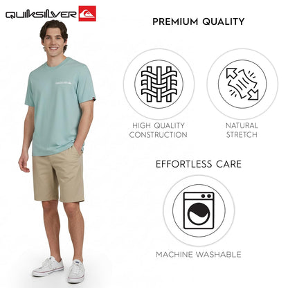 Quiksilver - Playera de Manga Corta de algodón Suave para Hombre