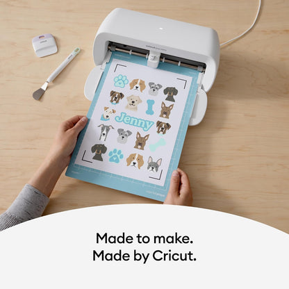 Cricut Papel Calcomanía Impermeable Tamaño Carta EE UU | Transparente, 6 Hojas, 8.5 x 11 pulgadas, Impresión De Inyección De Tinta