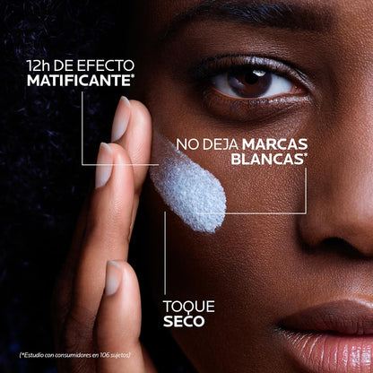 La Roche-Posay Anthelios Oil Control Toque Seco FPS 50+, Protector Solar Facial en Gel-Crema para Piel Grasa y Sensible, Matificante, Anti-Brillo, Sin Color, 50 ml