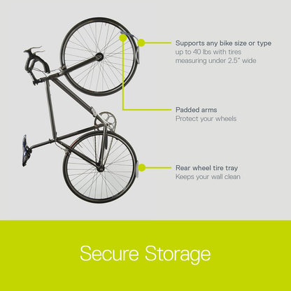 Delta Leonardo Single bicicleta Rack con Da Vinci llanta Tray( Colors may vary)