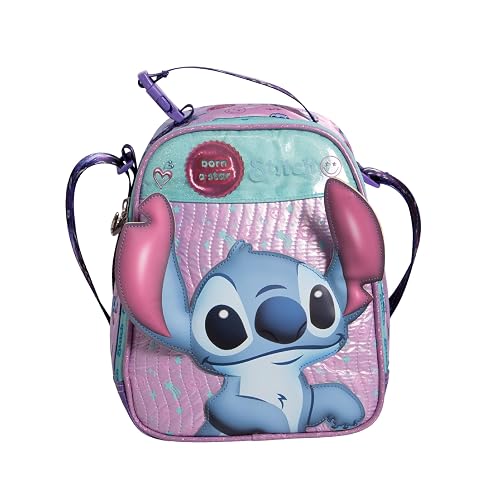 Ruz Lonchera Infantil y Preescolar | Stitch | 100% Poliéster Capacidad 3 Litros | Lonchera con Diseño para Niños con Compartimento Interno y Cierre de Cremallera | Recomendado desde 3 años