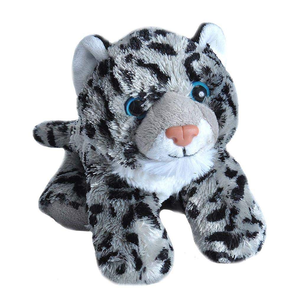 Wild Republic Hug'EMS Mini Peluche 18 cm - Leopardo de nieve