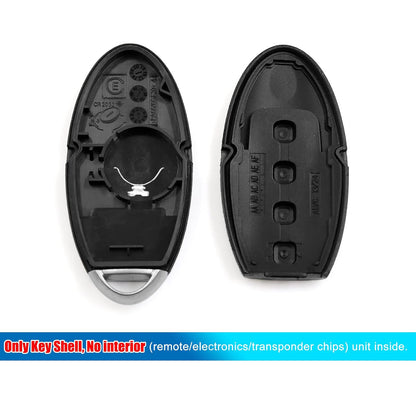 uxcell Carcasa de Repuesto para Llave de Mando a Distancia 4 Botones KR55WK48903 para Nissan Altima 2007-2012