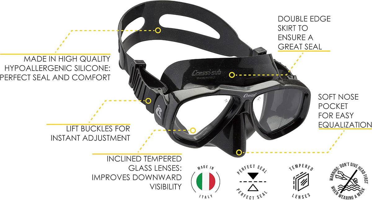 Visor Mascara Buceo Snorkeling Apnea Cressi Focus