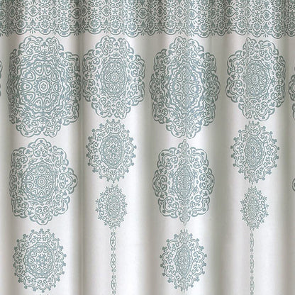 Lush Decor - Cortina de Ducha con diseño de Damasco Bohemio y Mandala, 72 x 72 Pulgadas, Color Rubor