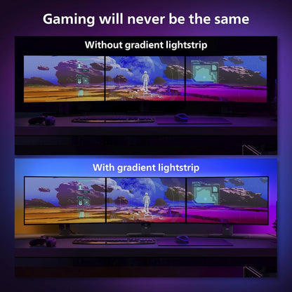 Philips Hue Gradient PC strip 3x 24 27 inch NAM
