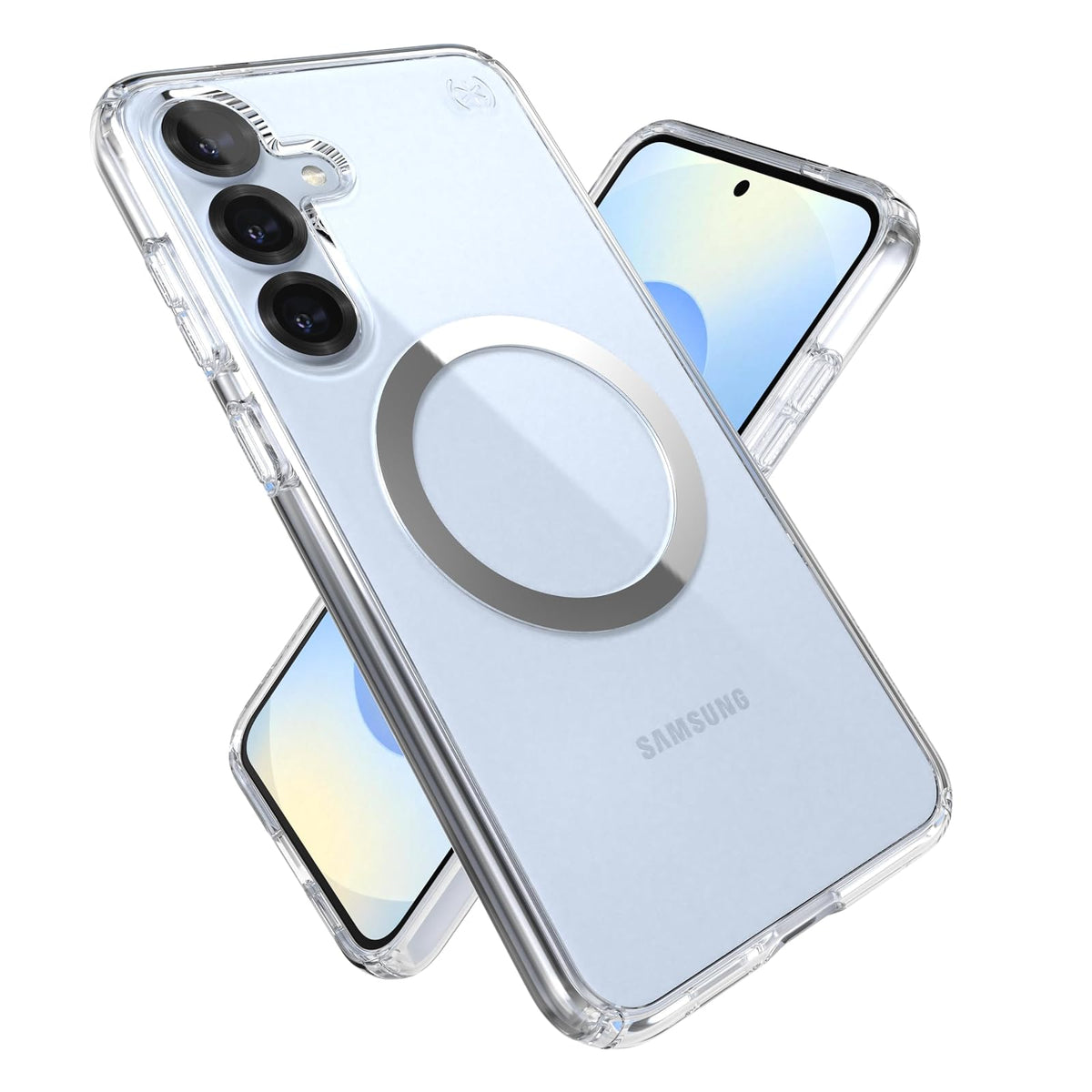 Speck Presidio Funda Magnética para Galaxy S25, S25+ y S25 Ultra - Galaxy S25+ - Transparente - Cromado