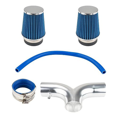 ZonCar - Sistema de entrada de aire frío para Corvette 5.7L V8 1997 1998 1999 2000 azul