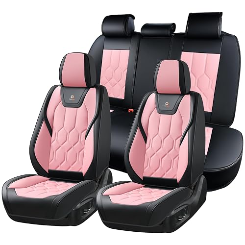 Huidasource - Juego Completo de Fundas de Asiento, Ajuste Universal para la mayoría de Automóviles, SUV, Camiones, Cubierta de Asiento de Piel de Cobertura Completa, Compatible con Bolsa de Aire, función
